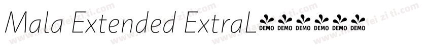 Mala Extended ExtraL字体转换